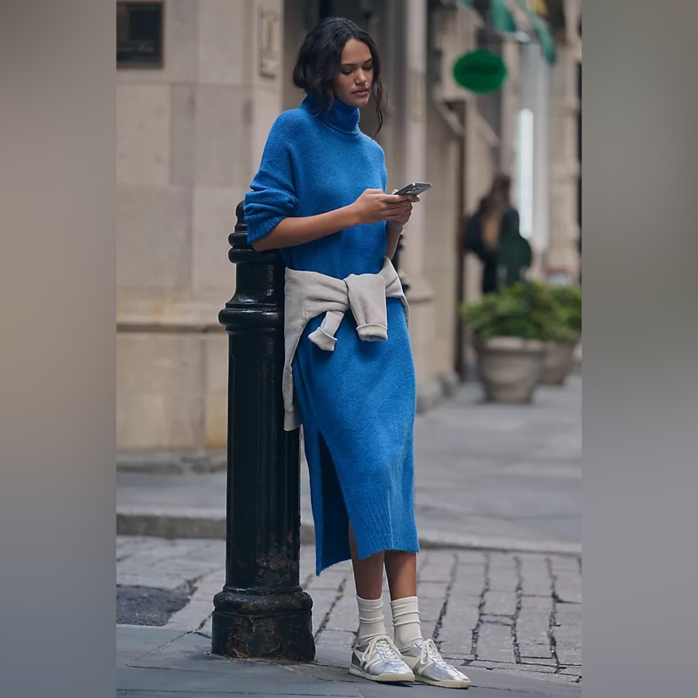 Daily Practice Karigan Turtleneck Midi Sweater Dress